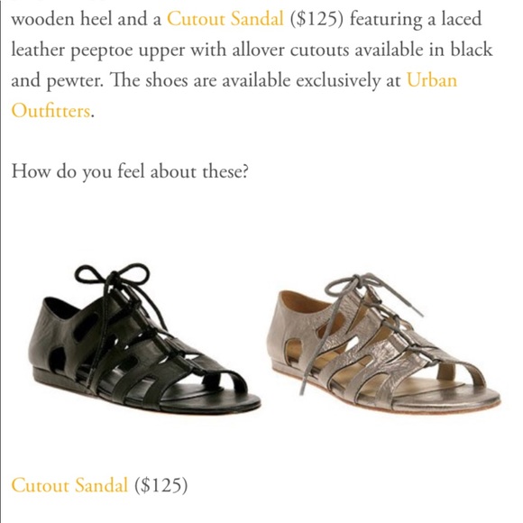 Colonial Madness Leather Cutout Sandal in Pewter. - Picture 2 of 8